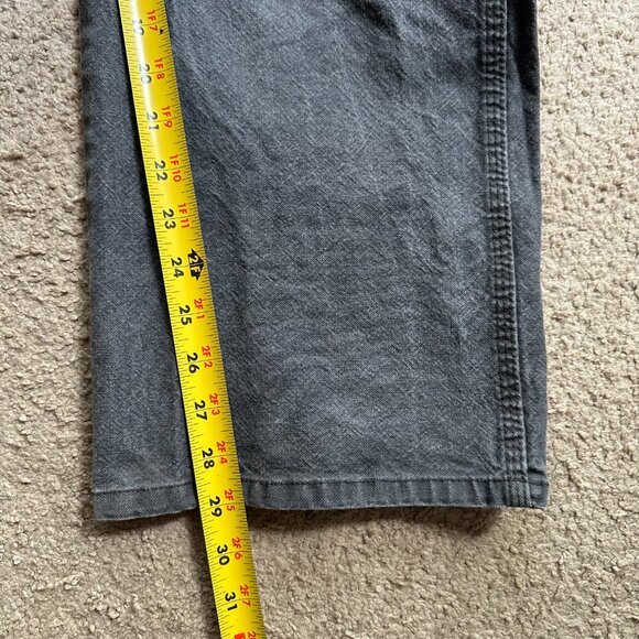 Dickies Pants Mens 40x29 High Rise Carpenter Straight Leg Grey Canvas - Picture 11 of 13